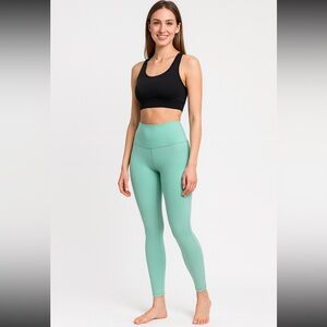 Mint Green Leggings-Pop of Color-Gym-Lounge-